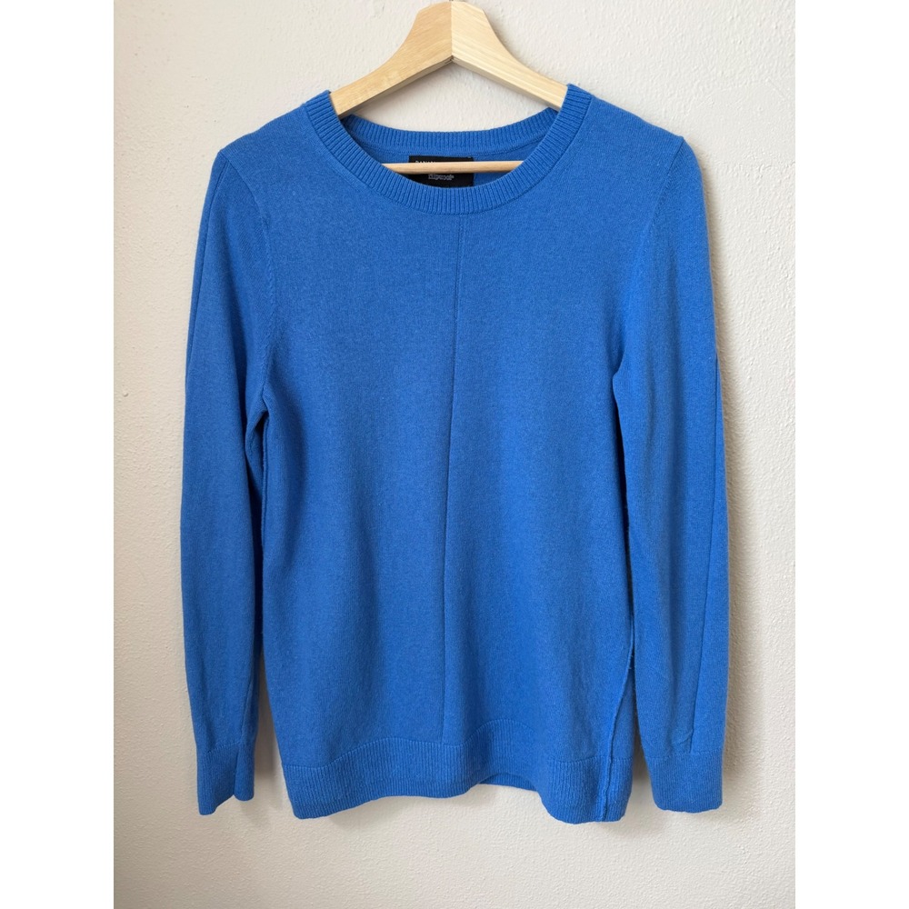 Banana Republic Italian Superloft Merino Cashmere Blend Sweater Blue Medium M